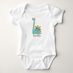 Cute Dino Personalized Baby Bodysuit