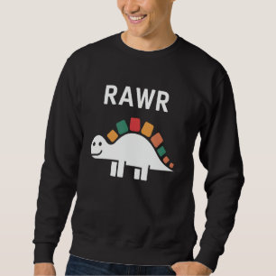 Cute Dino Rawr Dinosaur Roaring Funny Kid Dino Car Sweatshirt