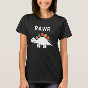 Cute Dino Rawr Dinosaur Roaring Funny Kid Dino Car T-Shirt