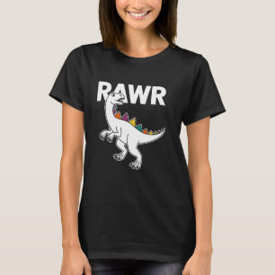 Cute Dino Rawr Dinosaur Roaring Funny Kid Dino Car T-Shirt