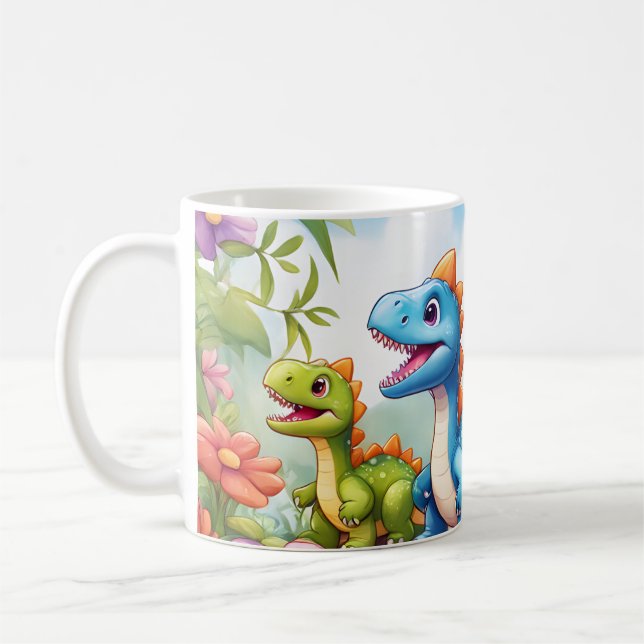 Cute Dinosaur 11 oz Mug For Kids (Left)