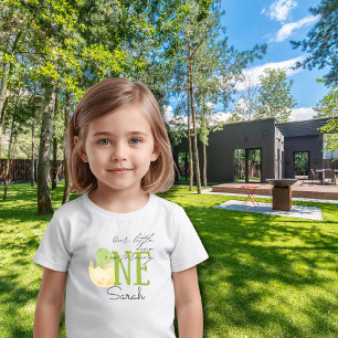 Cute Dinosaur 1st Birthday Baby Personalized Name T-Shirt