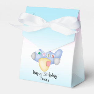 Cute dinosaur airplane Student kids Birthday party Favor Box