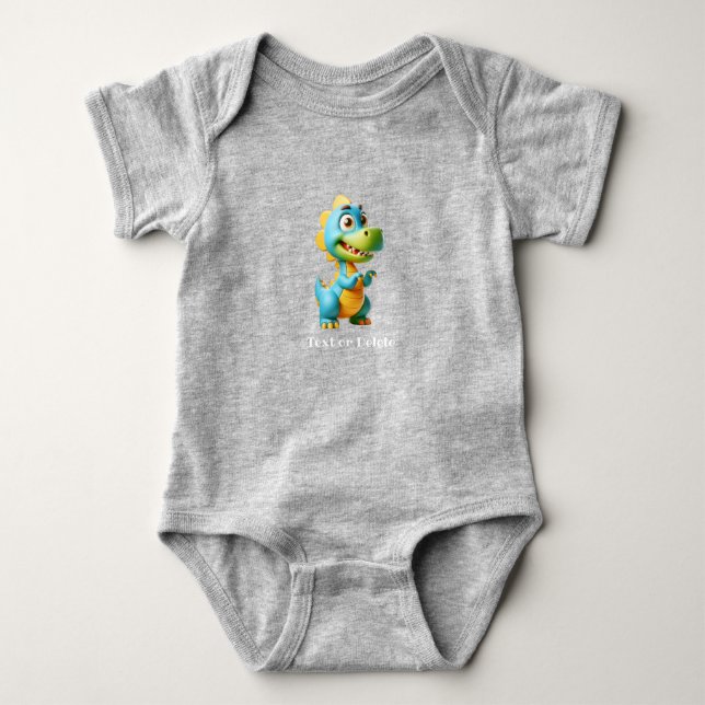Cute Dinosaur Baby Bodysuit (Front)