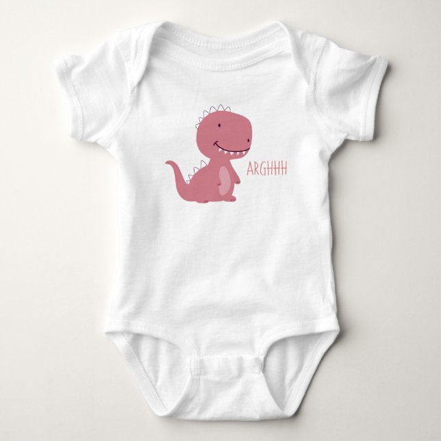 Cute dinosaur baby bodysuit (Front)