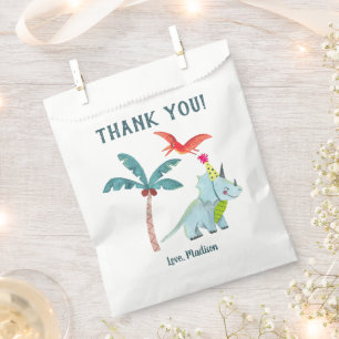 Cute Dinosaur Baby Shower Boy Thank you Favour Bag