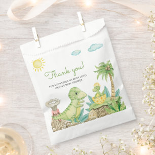 Cute Dinosaur Baby Shower Thank You Favour Bag