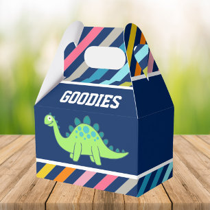 Cute Dinosaur Birthday Party Favor Box