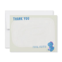 Cute Dinosaur Birthday Thank You Cards