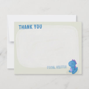 Cute Dinosaur Birthday Thank You Cards