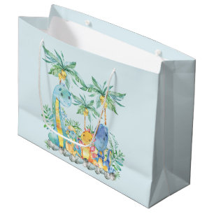 Cute Dinosaur Boys Baby Shower Gift Bag