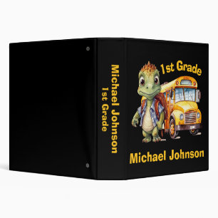 Cute Dinosaur Boy's Binder