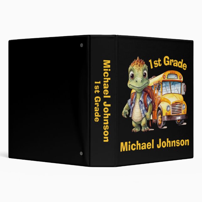 Cute Dinosaur Boy's Binder (Background)