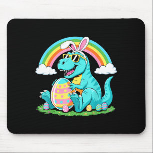 Cute Dinosaur Bunny Egg Happy Eastrawr T Rex Boys  Mouse Pad