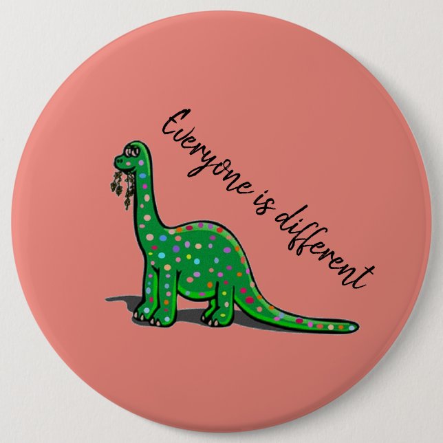 Cute Dinosaur Button (Front)