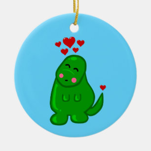 Cute Dinosaur Ceramic Ornament