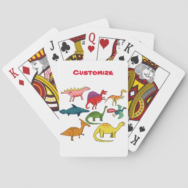 Cute Dinosaur Collection Thunder_Cove Playing Cards (Back)