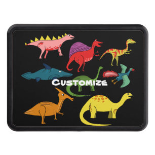 Cute Dinosaur Collection Thunder_Cove Trailer Hitch Cover