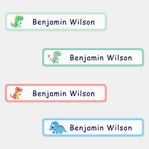 Cute Dinosaur Custom Kids Name 