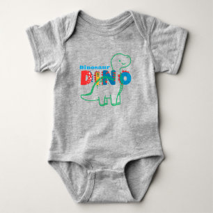 Cute Dinosaur  Customize Kids Baby Bodysuit