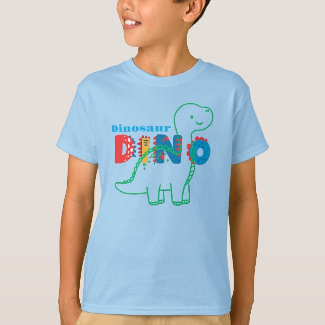 Cute Dinosaur  Customize Kids T-Shirt (Front)
