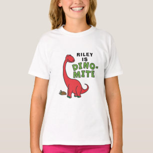 Cute Dinosaur Dino-Mite customized design T-Shirt