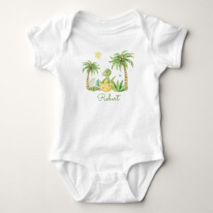 Cute Dinosaur Egg  Baby Bodysuit