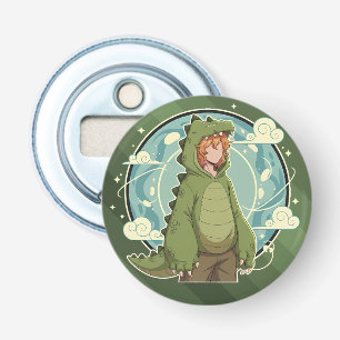 Cute Dinosaur Fantasy Boy Art Piece Bottle Opener