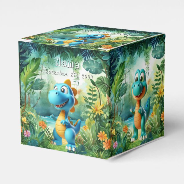 Cute Dinosaur Favour Box (Front Side)