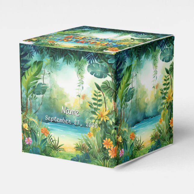 Cute Dinosaur Favour Box (Front Side)