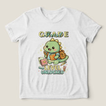 Cute Dinosaur First Grade Level Unlocked 1st kids