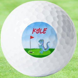 Cute Dinosaur Golf Personalized Golf Balls