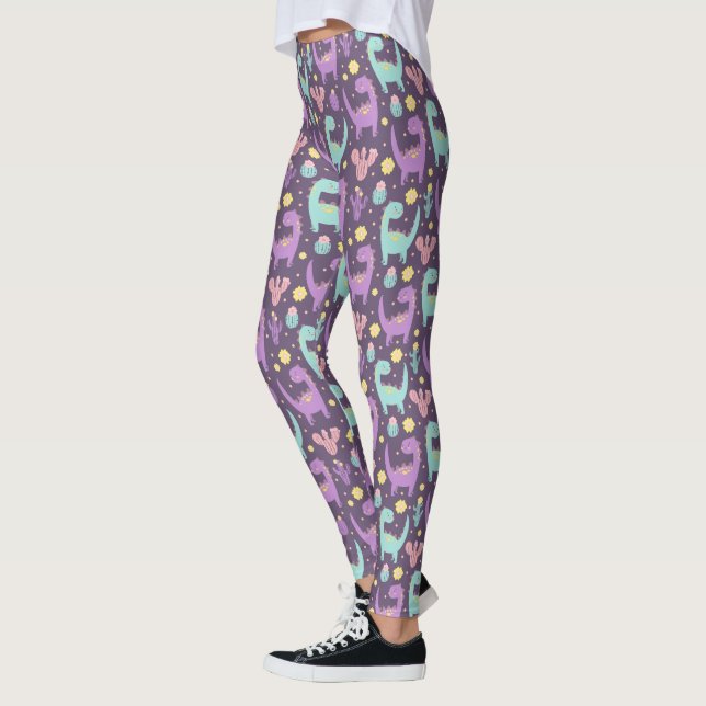 Cute Dinosaur  Leggings (Left)