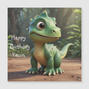 Cute Dinosaur Magnetic Card