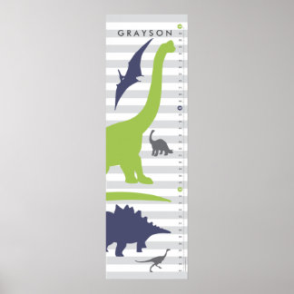 Cute Dinosaur Nursery Growth Chart - Dino Decor