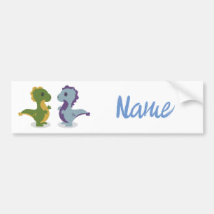 Cute Dinosaur Pair Thunder_Cove Bumper Sticker