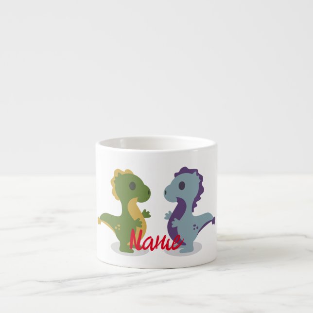 Cute Dinosaur Pair Thunder_Cove  Espresso Cup (Front)