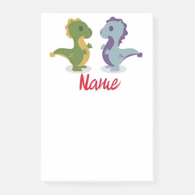 Cute Dinosaur Pair Thunder_Cove Post-it Notes (Front)