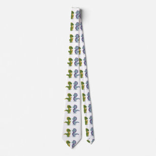 Cute Dinosaur Pair Thunder_Cove  Tie