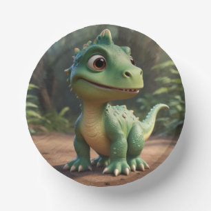 Cute Dinosaur  Paper Plate