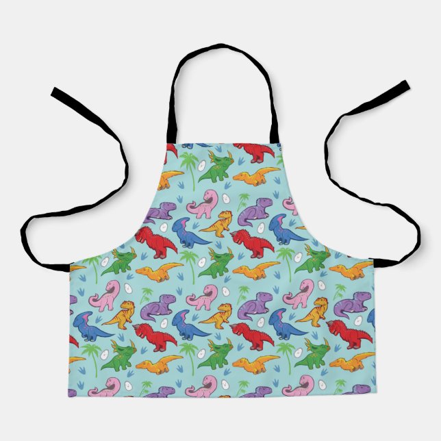 Cute Dinosaur Pattern Apron (Front)