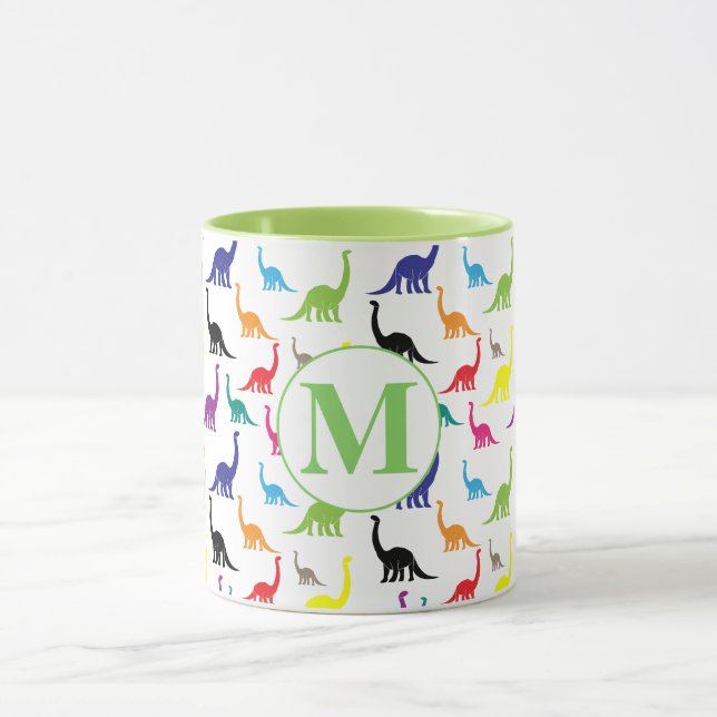Cute Dinosaur Pattern Mug (Center)