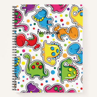 Cute Dinosaur Pattern Notebook