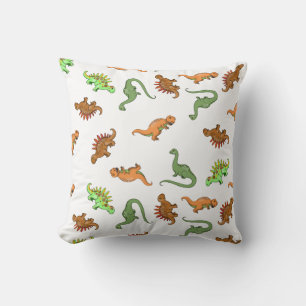 Cute Dinosaur Pattern Throw Pillow