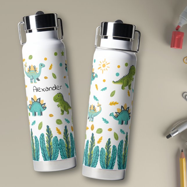 Cute Dinosaur Pattern Water Bottle (Creator Uploaded)