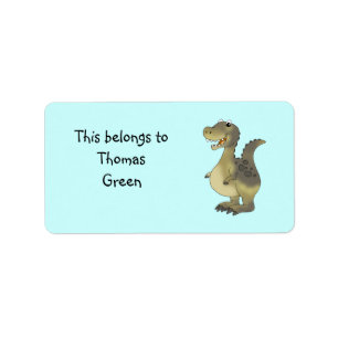 Cute Dinosaur Personalized Label  