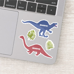 Cute Dinosaur Personalized Name Labels,