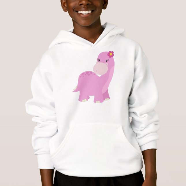 Cute dinosaur, pink dinosaur, Girl dinosaur, dinos (Front)