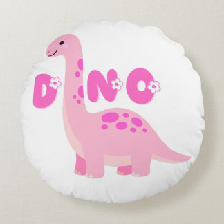 Cute dinosaur 🦕  round pillow