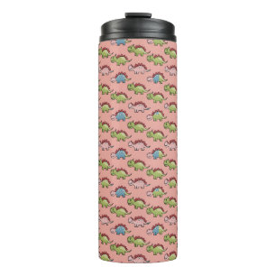 Cute dinosaur seamless pattern thermal tumbler